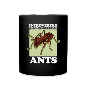 Fourmis Ferme | Formicarium Cadeau de fourmi - Mug uni - noir - Devant