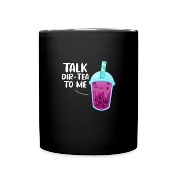 Bubble Tea - Tasse einfarbig - Schwarz - Vorne