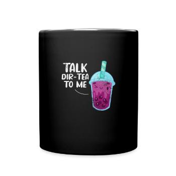 Bubble Tea Boba Tea Kawaii Geschenk - Tasse einfarbig - Schwarz - Vorne