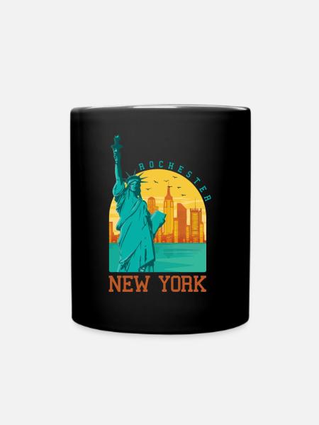 Rochester, New York - Tasse einfarbig - Schwarz