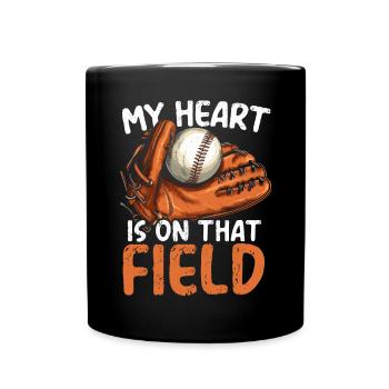 Baseball-Freundin Sportliebhaber Baseball-Fan - Tasse einfarbig - Schwarz - Vorne