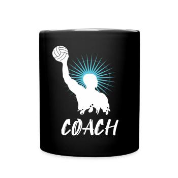 Wasserball Coach Wasser Polo - Tasse einfarbig - Schwarz - Vorne