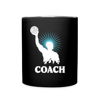 Wasserball Coach Wasser Polo - Tasse einfarbig - Schwarz - Vorne