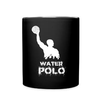 Wasserball Silhouette Water Polo Sports - Tasse einfarbig - Schwarz - Vorne