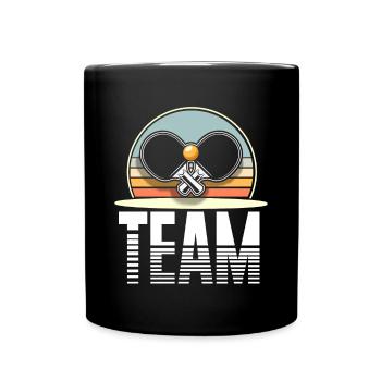 Équipe de tennis de table - Mug uni - noir - Devant