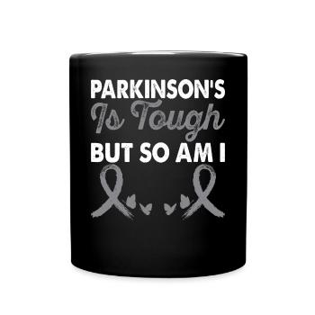 Die Parkinson-krankheit Ist Hart Monat Des - Tasse einfarbig - Schwarz - Vorne