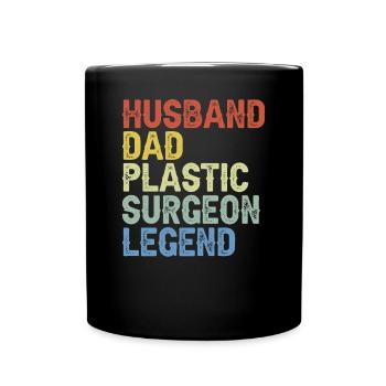 Husband, Father, Plastic Surgeon, Surgeon - Full Colour Mug - black - Front