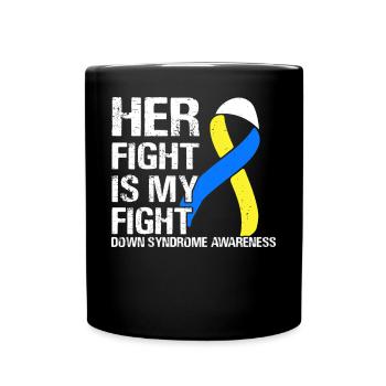 Sensibilisation au syndrome de Down - Mug uni - noir - Devant