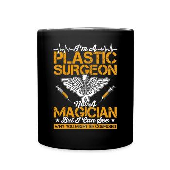 Je suis chirurgien plasticien, chirurgical - Mug uni - noir - Devant