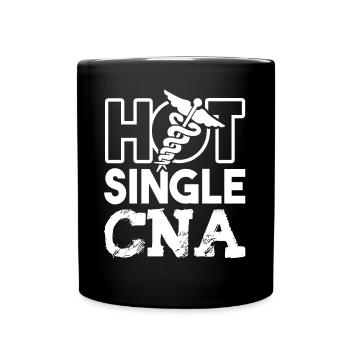 CNA Hot Single CNA - Full Colour Mug - black - Front