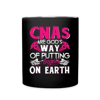 CNA God Made CNA - Full Colour Mug - black - Front