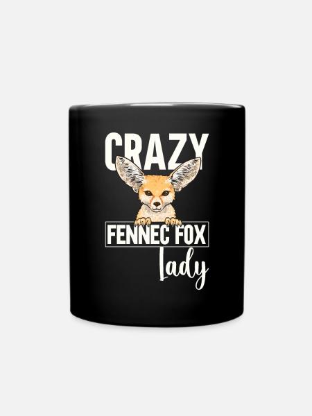 Fennek Fuchs Fennec Fox Wüstenfuchs - Tasse einfarbig - Schwarz
