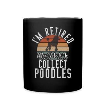 Poodle Gifts - Tasse einfarbig - Schwarz - Vorne