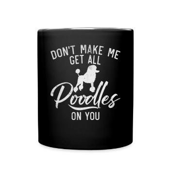 Poodle Gifts - Tasse einfarbig - Schwarz - Vorne