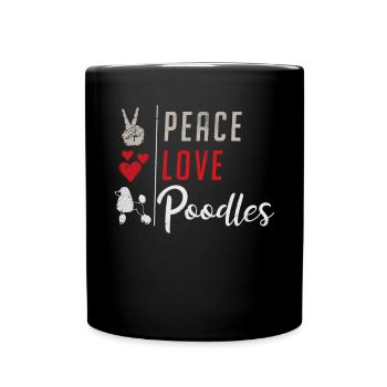 Cadeaux Caniche - Mug uni - noir - Devant