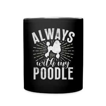 Poodle Gifts - Tasse einfarbig - Schwarz - Vorne