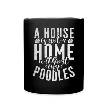 Poodle Gifts - Tasse einfarbig - Schwarz - Vorne