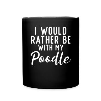 Poodle Gifts - Tasse einfarbig - Schwarz - Vorne