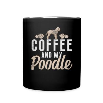 Poodle Gifts - Tasse einfarbig - Schwarz - Vorne