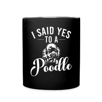 Cadeaux Caniche - Mug uni - noir - Devant
