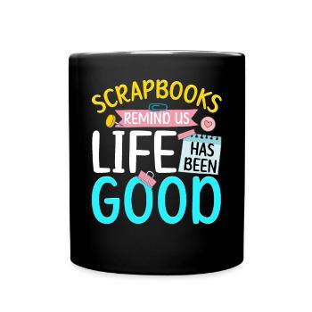 Scrapbooking Scrapbooker - Tasse einfarbig - Schwarz - Vorne