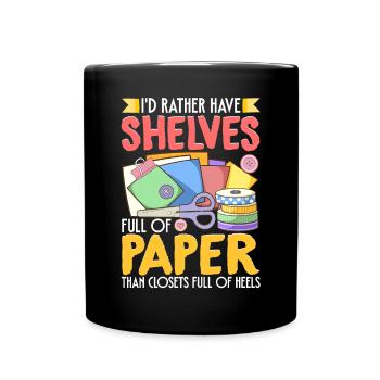 Scrapbooking Scrapbooker - Full Colour Mug - black - Front
