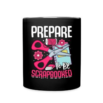 Scrapbooking Scrapbooker - Tasse einfarbig - Schwarz - Vorne