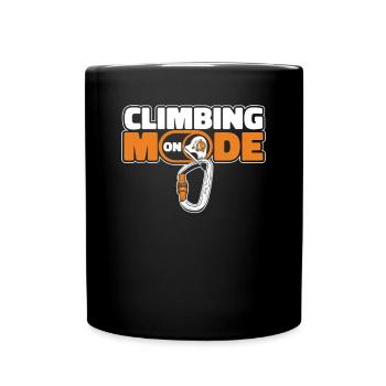 Climbing Mode On Sportklettern Speedklettern - Tasse einfarbig - Schwarz - Vorne