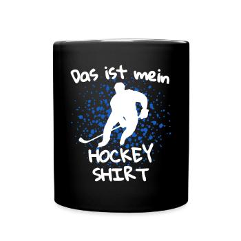 Hockey Spruch - Eishockey Hockey Eishockeyspieler - Tasse einfarbig - Schwarz - Vorne
