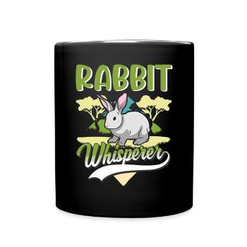 Rabbit Whisperer Rabbit Whisperer - Full Colour Mug - black - Front