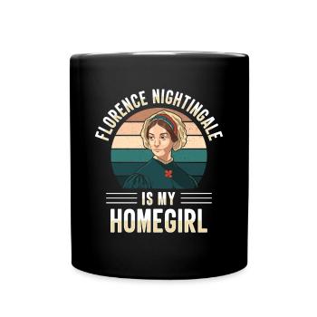 Krankenschwester Florence Nightingale Medizinische - Tasse einfarbig - Schwarz - Vorne