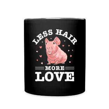Haarloses Meerschweinchen, Dünnes Schwein, - Tasse einfarbig - Schwarz - Vorne