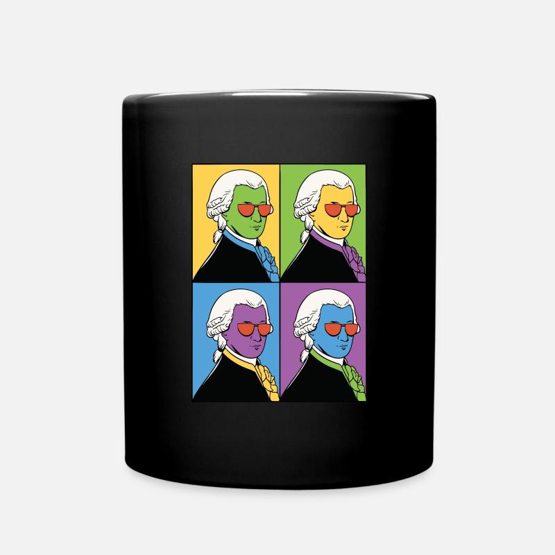 Mozart Classical music Musical composer - Full Colour Mug - black