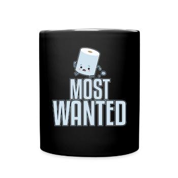 Most Wanted - Tasse einfarbig - Schwarz - Vorne