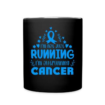 I'm Outrunning Prostate Cancer - Full Colour Mug - black - Front