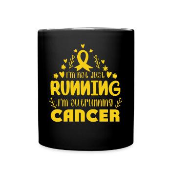 I'm Outrunning Bone Cancer - Full Colour Mug - black - Front