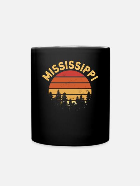 Mississippi - Tasse einfarbig - Schwarz
