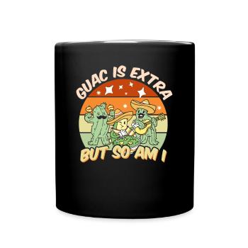 Avocado Guacamole Mexican Mexico Latino - Full Colour Mug - black - Front