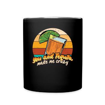 Tequila Alcohol Mexican Mexico Latino - Full Colour Mug - black - Front