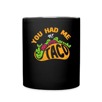 Taco Somberero Mexican Mexico Latino - Full Colour Mug - black - Front