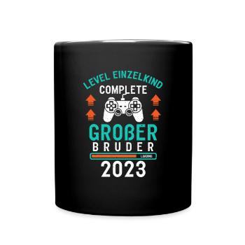 Großer Bruder 2023 Loading Complete Gamer - Tasse einfarbig - Schwarz - Vorne