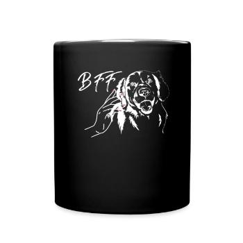 Hund Golden Retriever Hundebesitzer - Tasse einfarbig - Schwarz - Vorne
