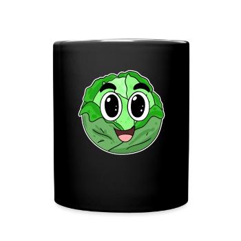 Kopfkohl Kohl - Tasse einfarbig - Schwarz - Vorne
