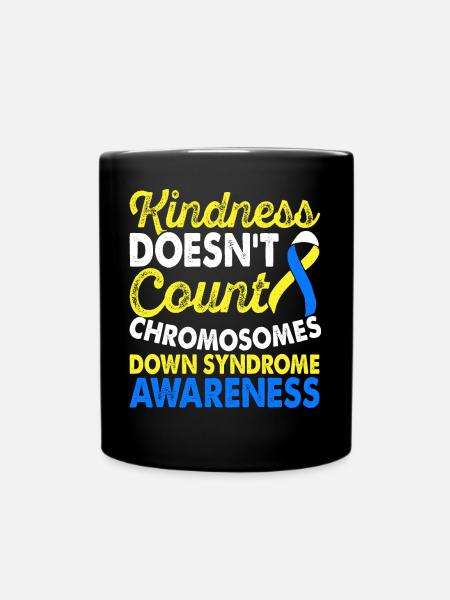 Chromosomen-down-syndrom-bewusstseinsmonat Gelbes - Tasse einfarbig - Schwarz