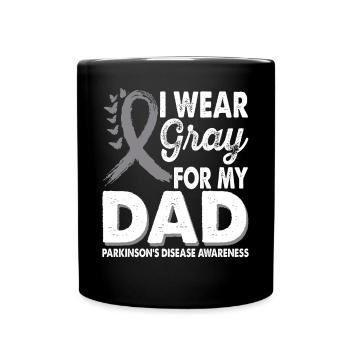 Wear gray for the month of enlightenment about - Full Colour Mug - black - Front