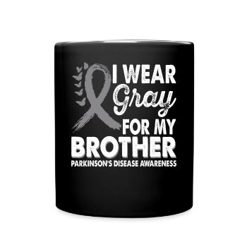Wear gray for the month of awareness for - Full Colour Mug - black - Front