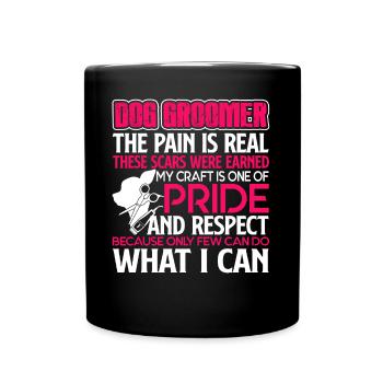Dog Groomer Dog Groomer's Life - Full Colour Mug - black - Front