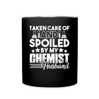 Chemist Spoiled By My Chemist Husband - Full Colour Mug - black - Front