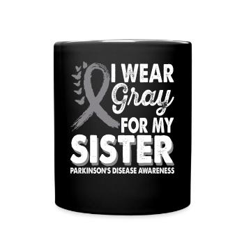 Wear gray for the month of awareness for - Full Colour Mug - black - Front
