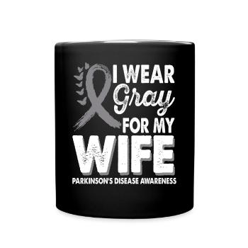 Wear gray for the month of enlightenment about - Full Colour Mug - black - Front